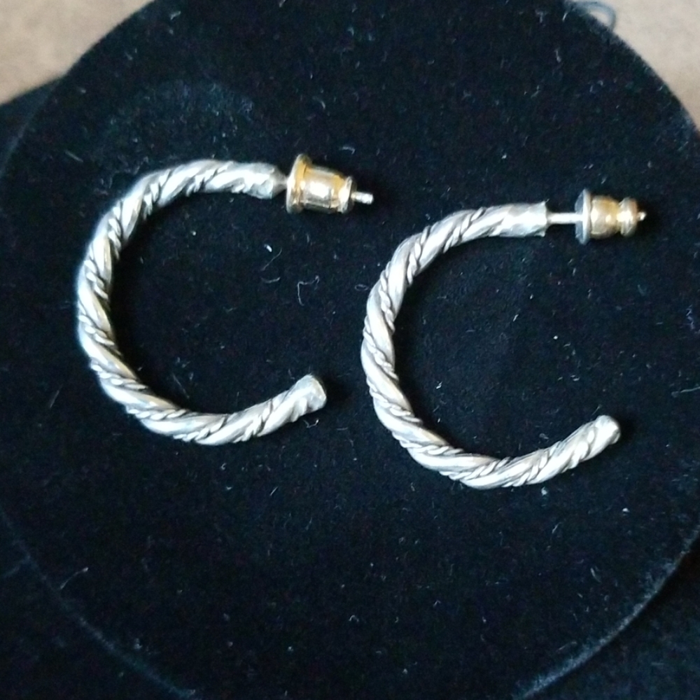 Silver earrings